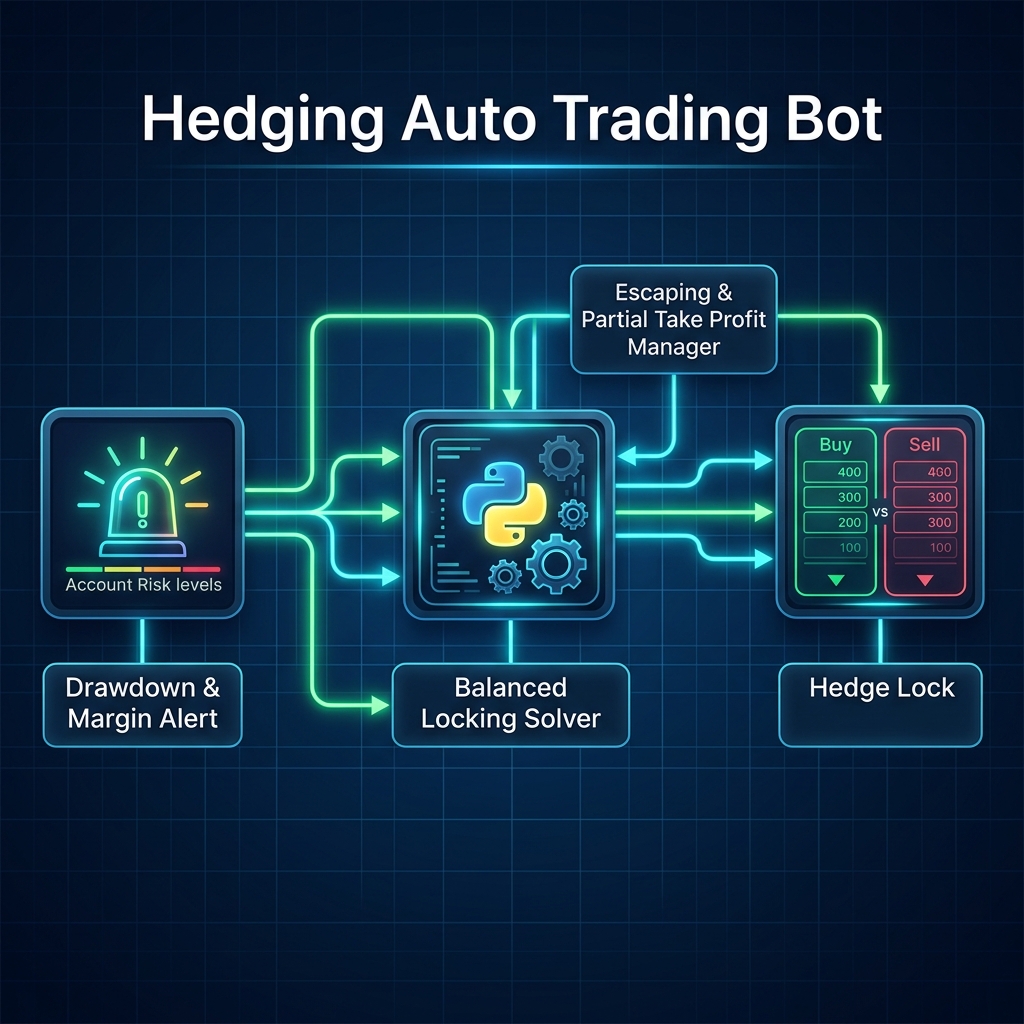 Hedging là gì trong giao dịch tự động? Lá chắn toán học giúp tài khoản sống sót qua giông bão